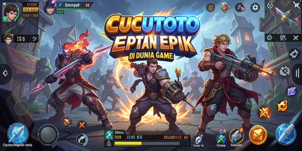 Gameplay seru dan mendebarkan dari CUCUTOTO saat bertarung.
