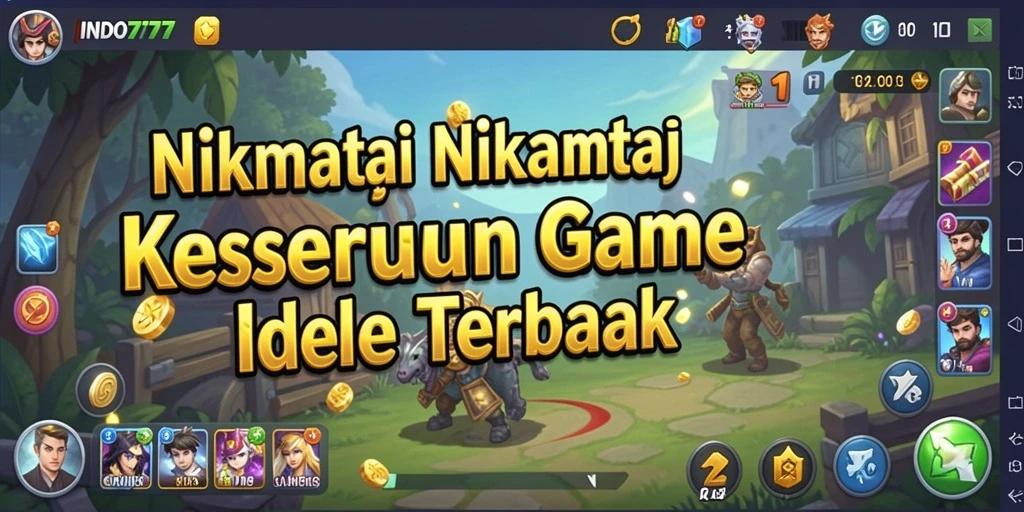 Tangkapan layar gameplay INDO777 yang menunjukkan aksi Idle yang seru.