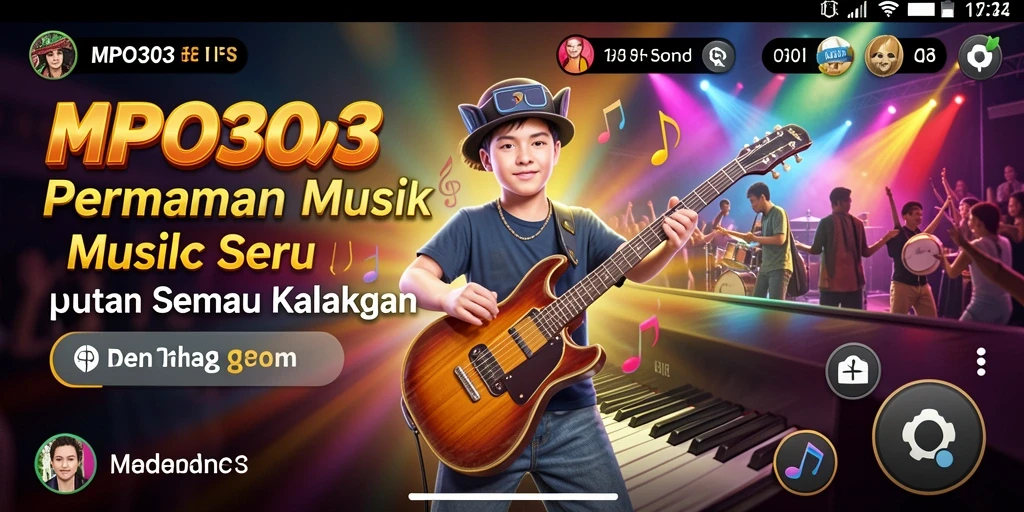 Tampilan gameplay MPO303 dengan berbagai pilihan lagu menarik.