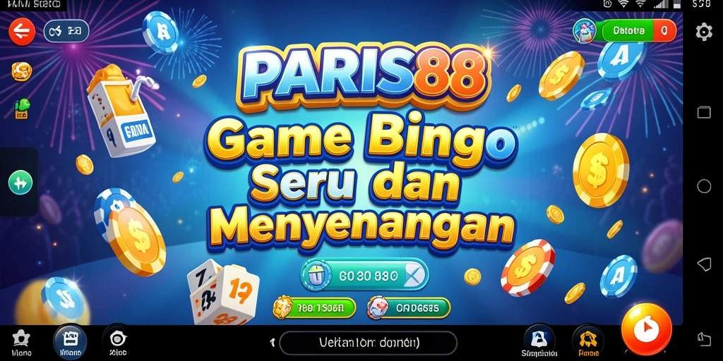 Tampilan menarik dari gameplay Bingo di PARIS88.